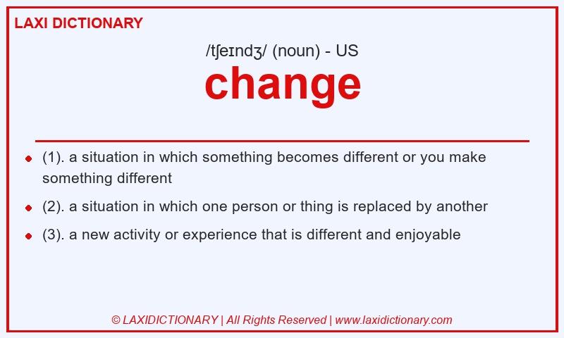 Definition change in American English