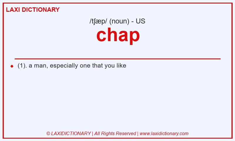 Definition chap in American English