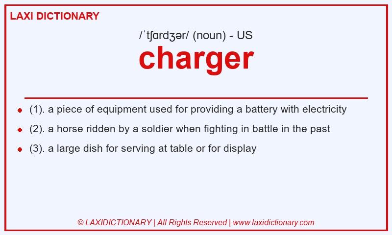 Definition charger in American English