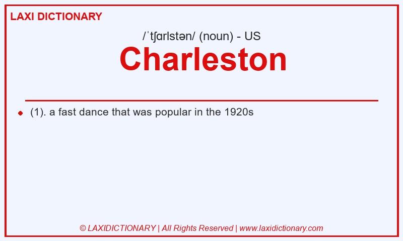 Definition Charleston in American English