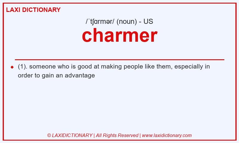 Definition charmer in American English