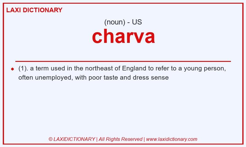 Definition charva in American English