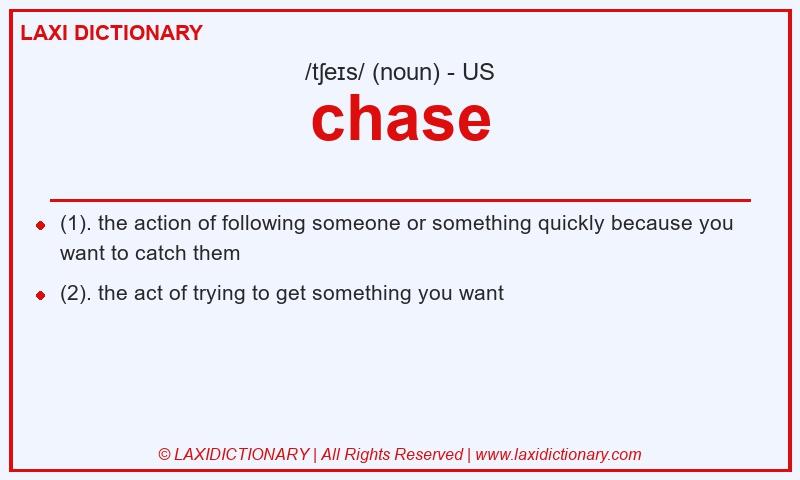 Definition chase in American English