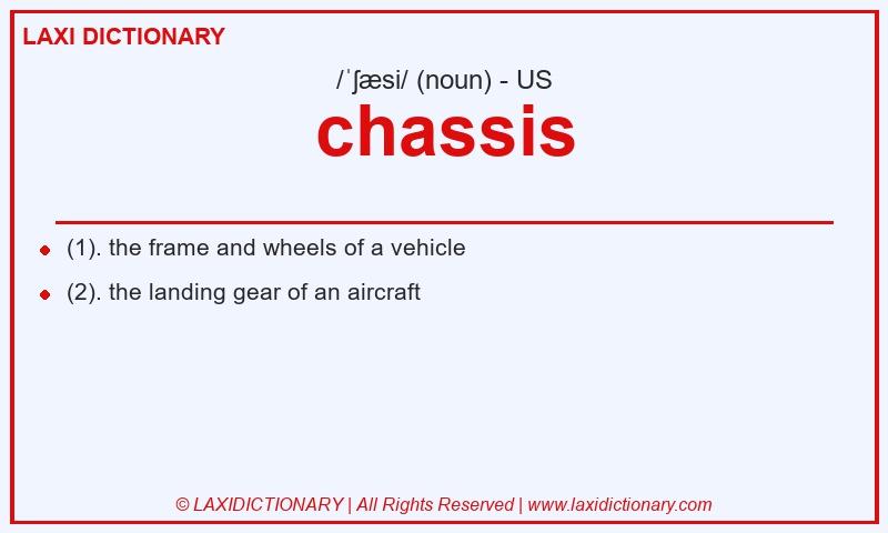 Definition chassis in American English
