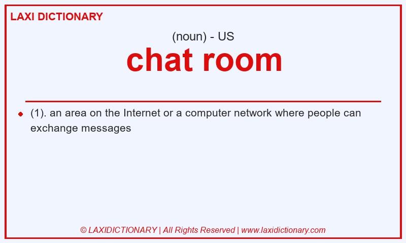 Definition chat room in American English
