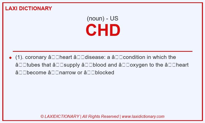 Definition CHD in American English