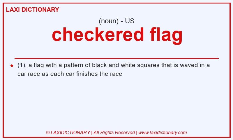 Definition checkered flag in American English
