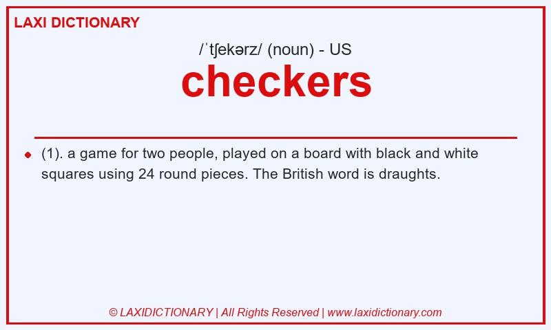 Definition checkers in American English