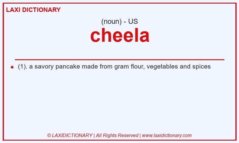 Definition cheela in American English