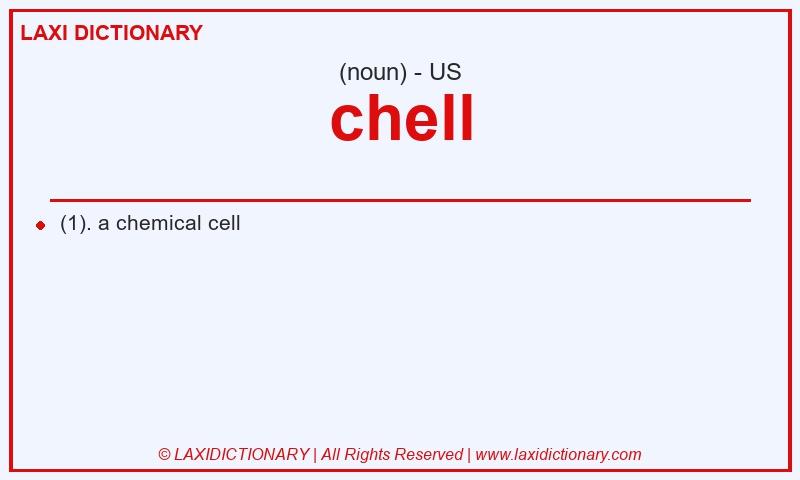 Definition chell in American English