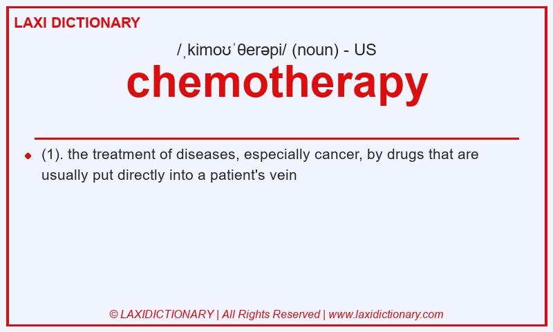 Definition chemotherapy in American English