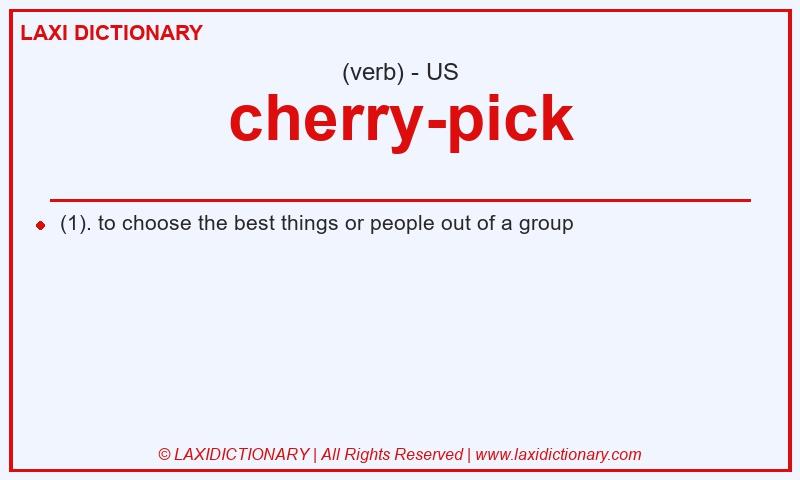 Definition cherry-pick in American English
