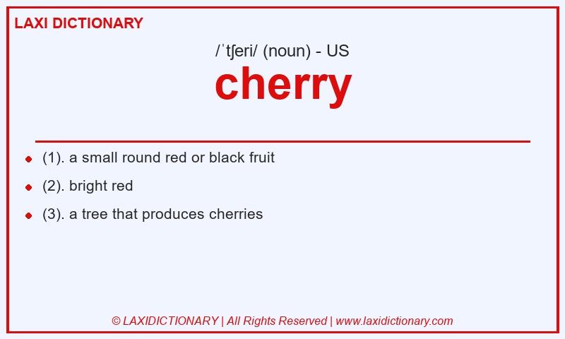 Definition cherry in American English