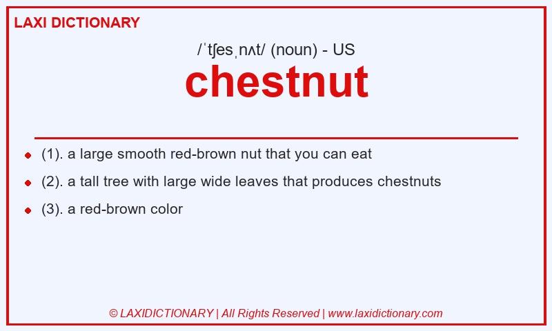 Definition chestnut in American English