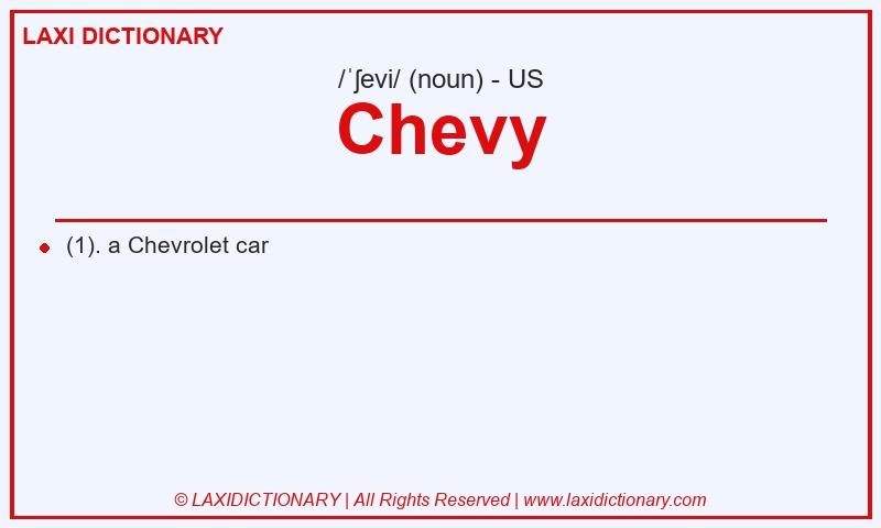 Definition Chevy in American English