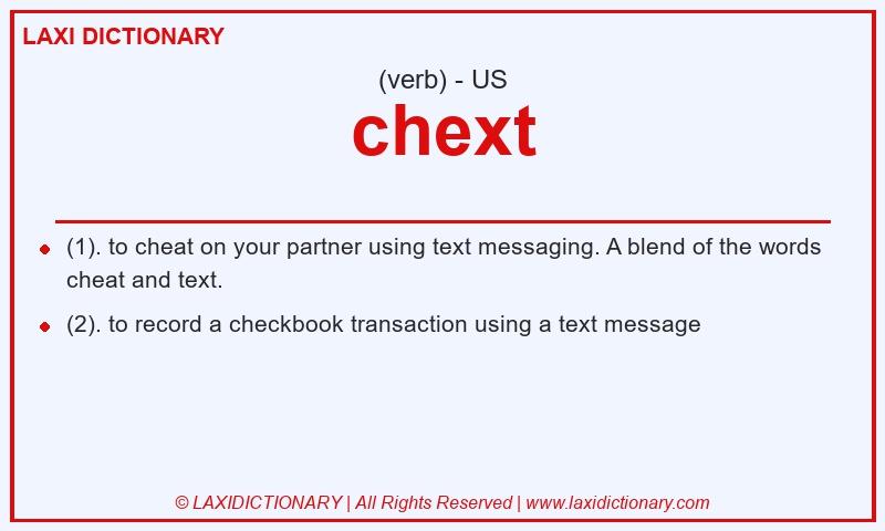 Definition chext in American English