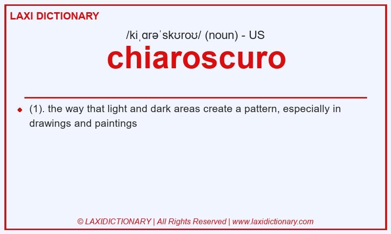 Definition chiaroscuro in American English