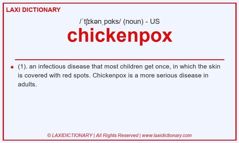 Definition chickenpox in American English
