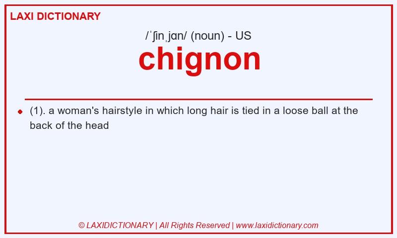 Definition chignon in American English