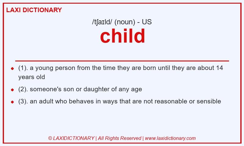 Definition child in American English