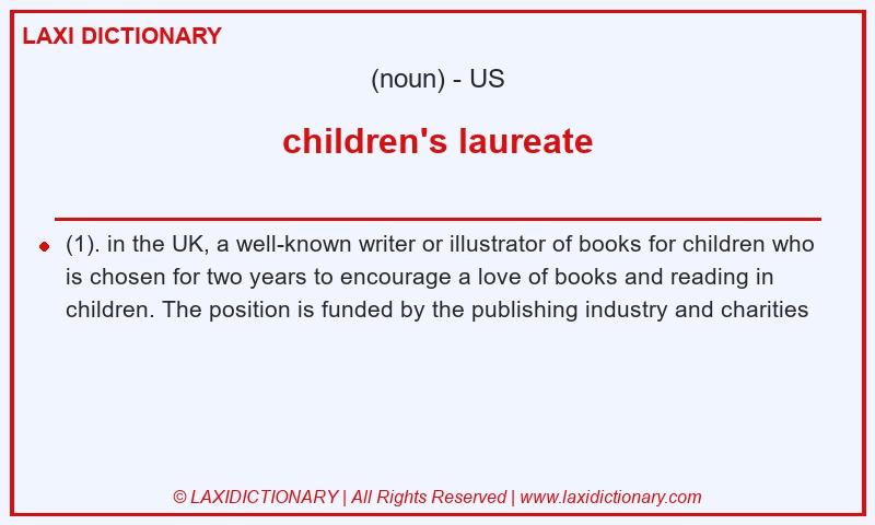 Definition children's laureate in American English