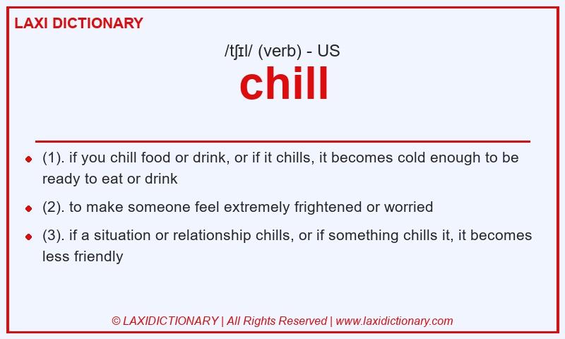 Definition chill in American English