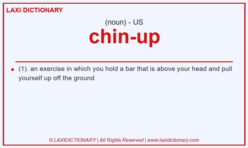 Definition chin-up in American English