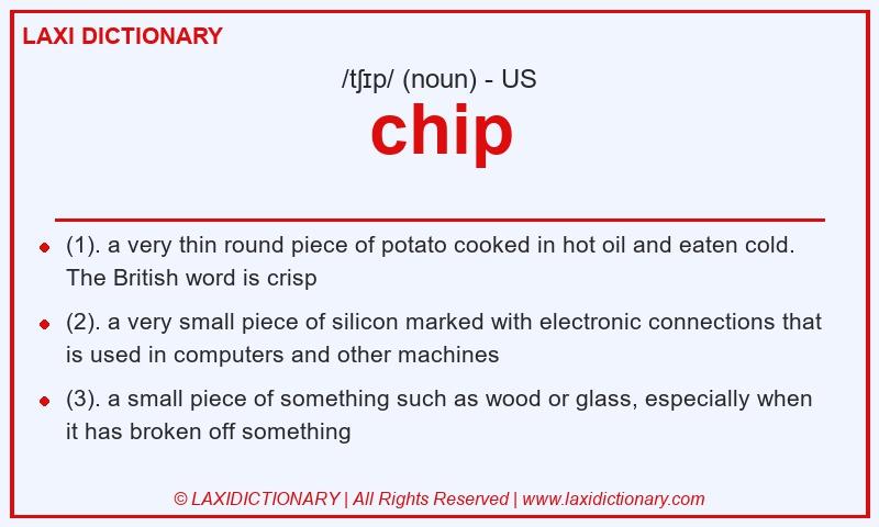 Definition chip in American English