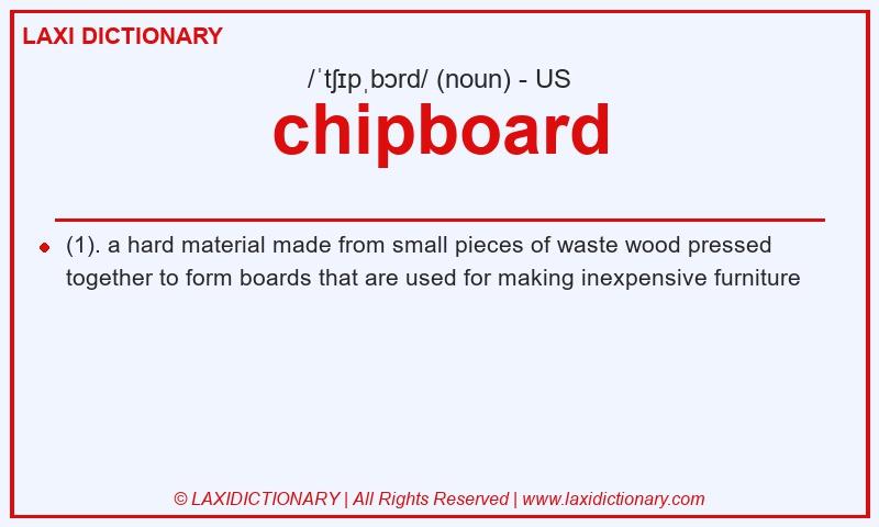 Definition chipboard in American English