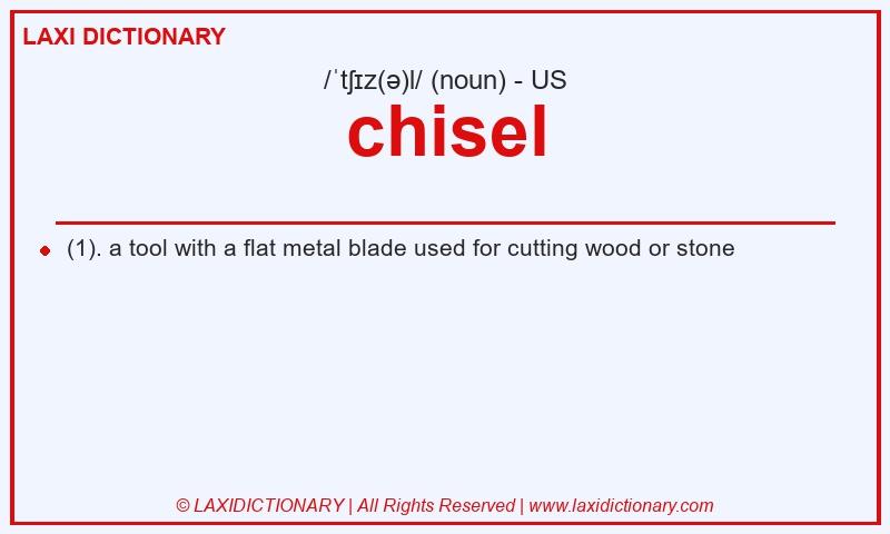Definition chisel in American English