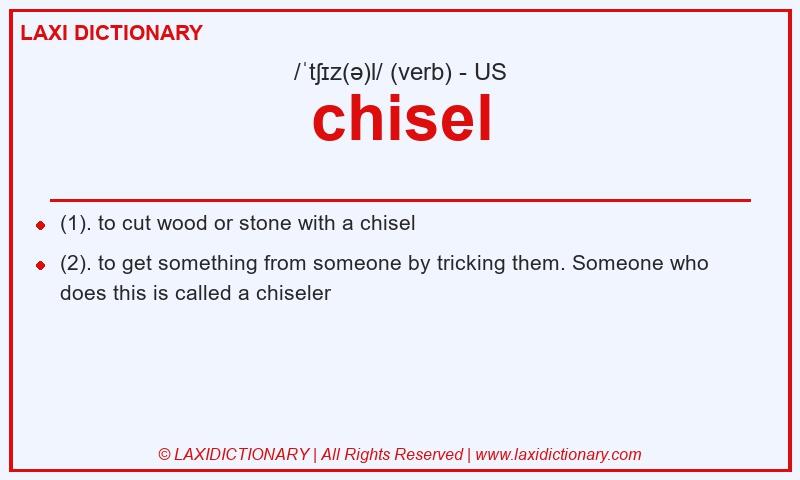 Definition chisel in American English