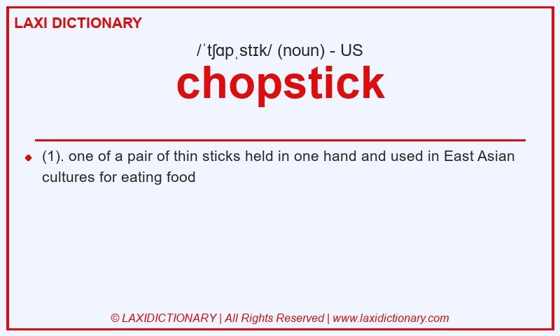 Definition chopstick in American English