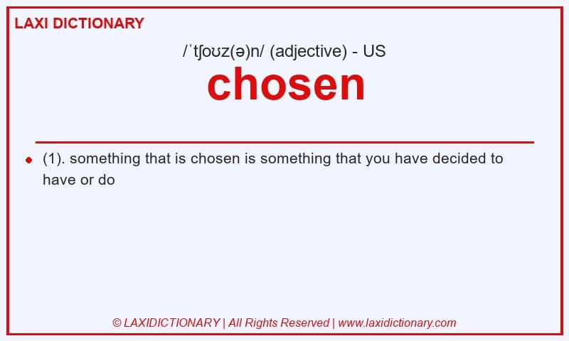 Definition chosen in American English