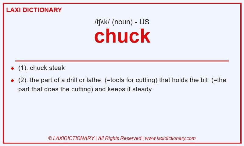 Definition chuck in American English
