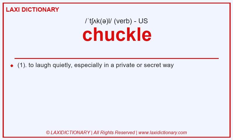 Definition chuckle in American English