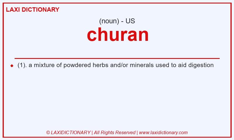 Definition churan in American English