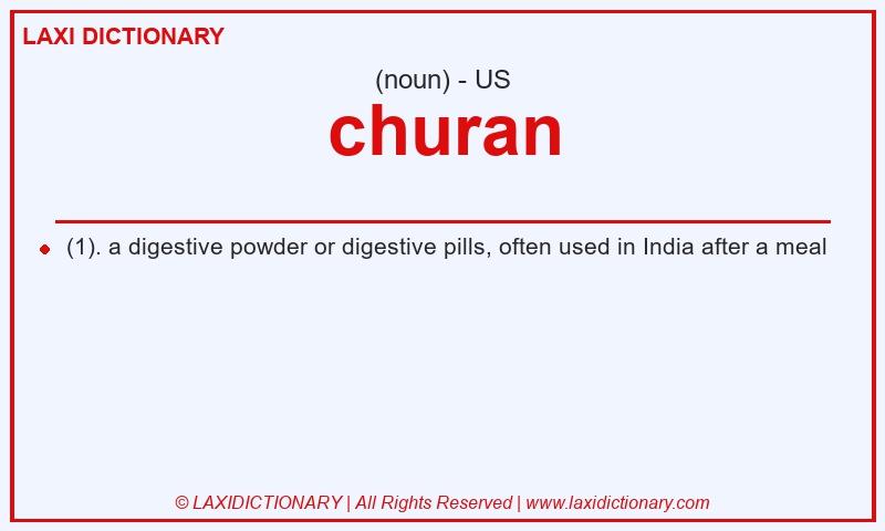 Definition churan in American English