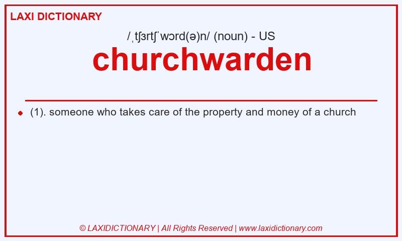Definition churchwarden in American English