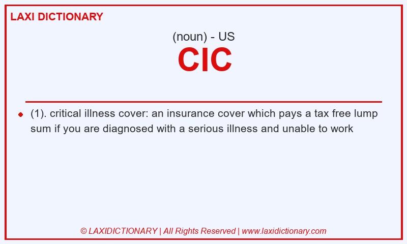Definition CIC in American English