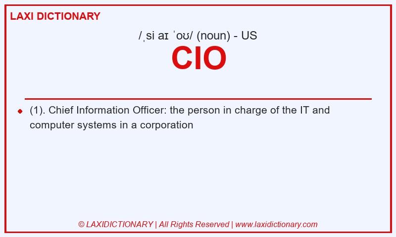Definition CIO in American English