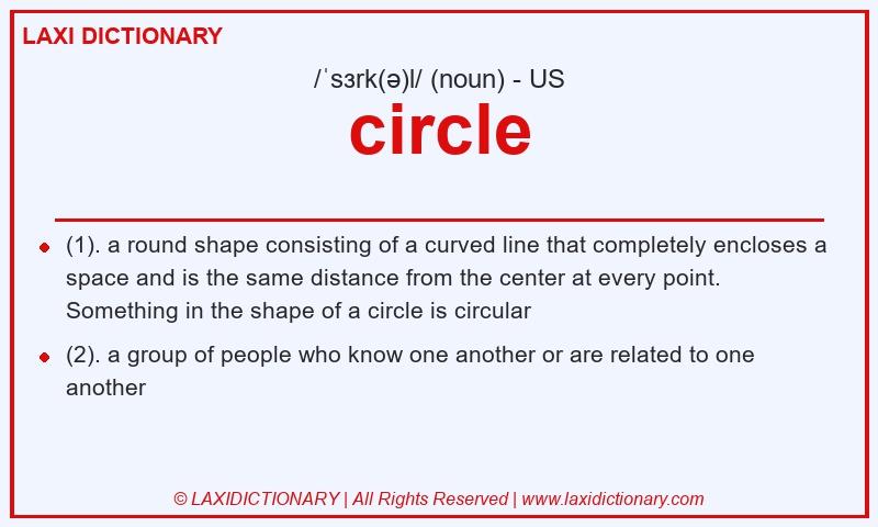 Definition circle in American English