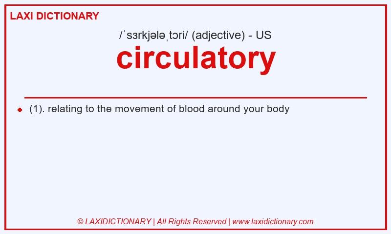 Definition circulatory in American English
