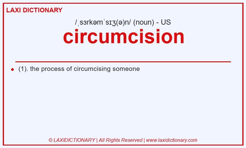 Definition circumcision in American English
