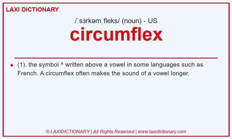 Definition circumflex in American English