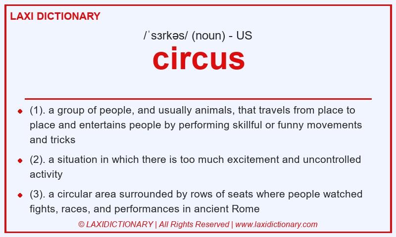 Definition circus in American English