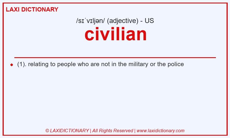 Definition civilian in American English