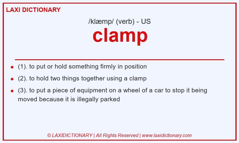 Definition clamp in American English