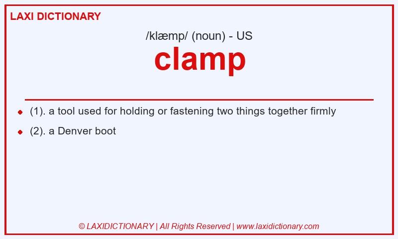 Definition clamp in American English