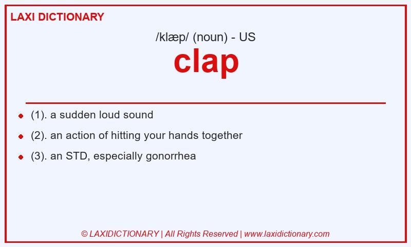 Definition clap in American English