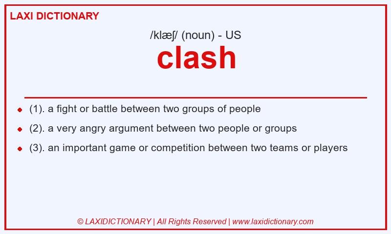 Definition clash in American English